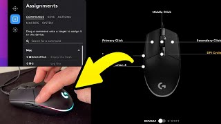 How to Setup Custom Buttons of Logitech G203 Mouse [upl. by Noslen]