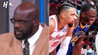 TNT Crew reacts to Warriors vs Rockets Highlights amp the PlayIn Preview [upl. by Poler]