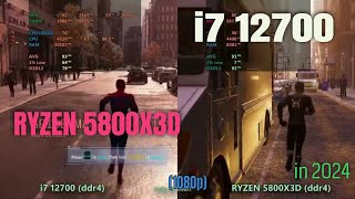 i7 12700 vs ryzen 5800x3d ddr4 in 2024 [upl. by Eanore172]