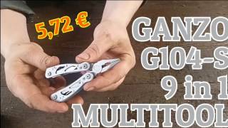 ✔GANZO G104S Low Budget Multitool 9in1 [upl. by Aihtela]