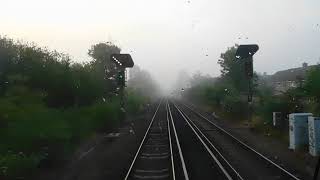 Cab Ride 26  Tonbridge to Maidstone West UK Diesel Freight Train Ride [upl. by Atnuahsal]