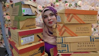 HUGE AMAZON FOOTWEAR HAULSHOETOPIA HEELS HAULZOUKONLINEONLINE SHOPPING REVIEWTHE HIJABI GIRL [upl. by Grishilde]