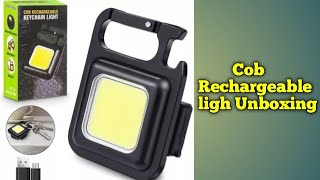 Cob rechargeable light  mini size light  Unboxing  Under 100 Rs [upl. by Ciprian]