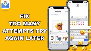 How To Fix And Too Many Attempts Try Again Later On Gboard  The Google Keyboard App  Easy Fix [upl. by Abih]