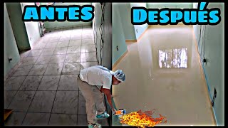 APLICANDO RESINA EPOXI EN PISO VEA EL PASO A PASO CLIENTE FELIZ 🧑‍🦳 [upl. by Buffo540]