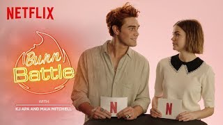 KJ Apa amp Maia Mitchell BURN BATTLE New Zealand VS Australia  The Last Summer  Netflix [upl. by Eelyma608]