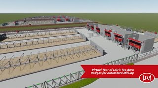 Virtual Tour of Lelys Top Barn Designs for Automated Milking [upl. by Sloane]