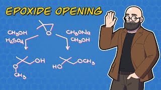 Epoxide Opening in Acidic and Basic Conditions [upl. by Ydnerb]