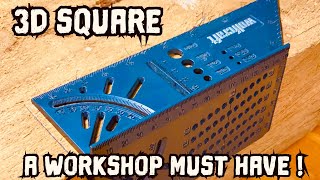 Angle 3D straddle square made by wolfcraft  woodwork  ruler [upl. by Eendys368]