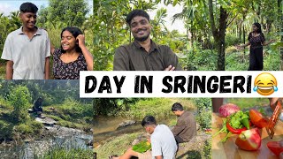 A Day In Sringeri😂Rakshita Tulu Talks tulu sringeri udupi mangalore rakshita villagelife [upl. by Hassadah]