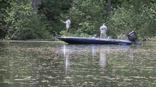 On the Water Coverage Part 2 of ABA Bass Tournament on Lake Coeur dAlene at Harrison Bay [upl. by Fotinas7]