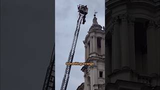 The flight of the Befana in piazza Navona in Rome [upl. by Cilegna]