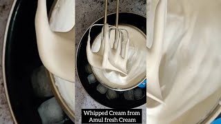 Whipped Cream from Amul Fresh Cream Recipe [upl. by Eecart]