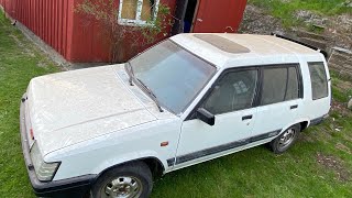 Starting my Toyota Tercel 4WD barnfind after 15 years [upl. by Alleinnad]