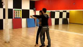 Salsa moves from Advanced Beginner Class [upl. by Naneik]