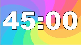 Minuteur 45min MOOD LIGHTAlarme🚨 Compte à Rebours 45 Minutes Minuterie 45 Minutes Décompte 45min [upl. by Naik]