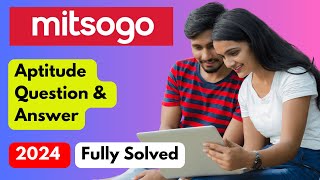 Mitsogo Aptitude Test  Question and Answer 2024 Fully solved [upl. by Naejamron]