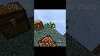 Minecraft Skyblock is a Lesson on Life minecraft minecraftshorts nostalgia [upl. by Nelon]