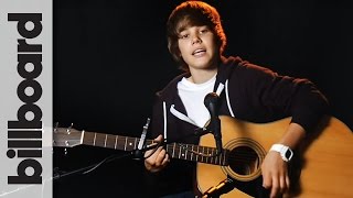 Justin Bieber One Time Full Acoustic Performance  Billboard Live Studio Session [upl. by Einaej]