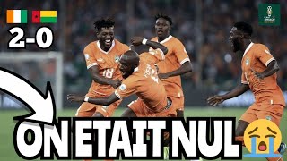 LA VÉRITÉ ON NA PAS BIEN JOUER😶DEBRIEF CÔTE DIVOIRE🇨🇮 20 GUINEE BISSAU🇬🇼 CAN 2024 [upl. by Anilev]