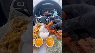 Wingstop feast 🔥🍗 food mukbang asmrsounds [upl. by Rainer]