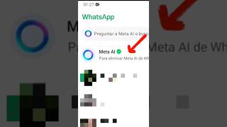 DESACTIVAR META AI de Whatsapp shorts [upl. by Anastatius781]