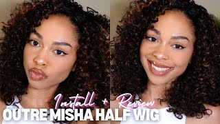 Outre MISHA Half Wig  Install  Review  Synthetic Wig [upl. by Weibel]