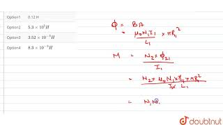 A short solenoid of length 4 cm radius 2 cm and 100 turns is placed [upl. by Garner262]