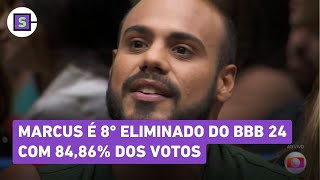 BBB 24 Marcus perde para Isabelle e Davi e é eliminado com 8486 dos votos [upl. by Yelruc]