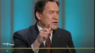 NZ On Screen 2002 Leaders Debate  Winston Peters rural health and the Worm [upl. by Reifinnej]