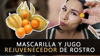 MASCARILLA Y JUGO REJUVENECEDOR DE ROSTRO [upl. by Rabush]