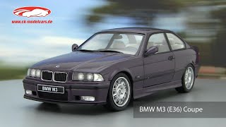 ckmodelcarsvideo BMW M3 E36 Coupe 1994 Daytona violett Solido [upl. by Adriaens371]