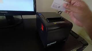 Print QR Code PriceTags and Labels on Honeywell Impact Receipt Printer [upl. by Astred]