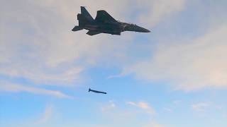 ROK Air Force  F15K Fighter SLAMER Cruise Missile Live Firing 1080p [upl. by Noman]