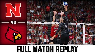 Nebraska vs Louisville Full Match Replay  2024 ACC Volleyball [upl. by Ainig]