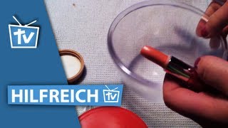 ANLEITUNG Lipgloss selber machen  Lippgloss mit Vaseline herstellen [upl. by Roxi]