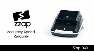 ZZap D40 Automatic Counterfeit Detector Machine [upl. by Ahsimaj317]