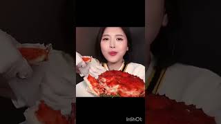 eating king crab  mukbang koreanmukbanger food mukbangkoreanspicyfood korean kingcrab asmr [upl. by Ahseki]