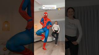 BEHIND THE SCENES 👆🏼🤣  dance trend viral couple funny deadpool shorts [upl. by Yzus]