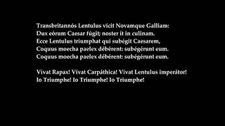 Cantata triumphalis for the triumph of Cn Cornelius Lentulus imperator [upl. by Atteloj]