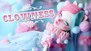 CLOWNESS 🤡  Catrine DeMew Monster High custom doll  PIXIENATORY [upl. by Pape164]