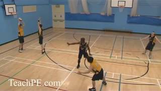 Basketball Drill  Defence  Jump to the Ball [upl. by Thurnau775]