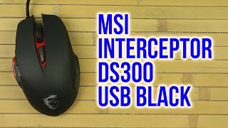 Распаковка MSI Interceptor DS300 USB Black [upl. by Mazman]