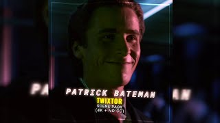 Patrick Bateman  Twixtor Scene Pack  4K  No CC [upl. by Mohkos283]