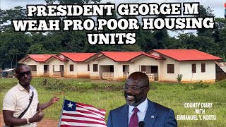 INSIDE GEORGE WEAH PRO POOR HOUSES Grand Gedeh County [upl. by Atiuqaj768]