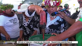 Pêche à Tubuai  lencre de pieuvre tradition ancestrale [upl. by Selrahc]