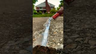 Loctite PL Concrete Self Leveling Polyurethane Sealant tipsandtricks diy driveway [upl. by Roosnam]