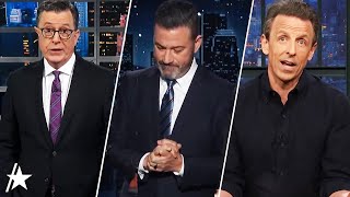 Jimmy Kimmel Tears Up In Monologue As Late Night Hosts REACT to Donald Trump Winning Election [upl. by Sholem]