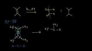 Hydrogenation  Alkenes and Alkynes  Organic chemistry  Khan Academy [upl. by Asaret]