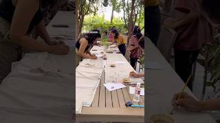 Natural Dyeing  Mordant Painting Workshop [upl. by Gitel253]